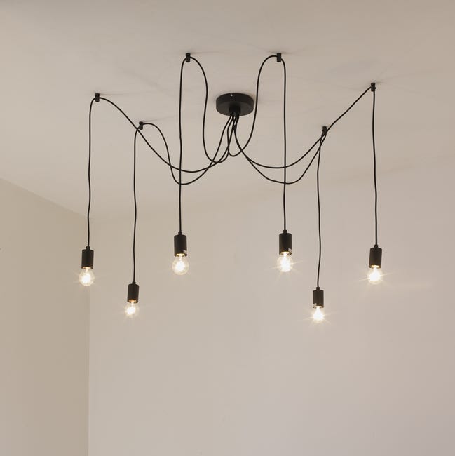 Lampa wisząca Easly czarna E27 INSPIRE