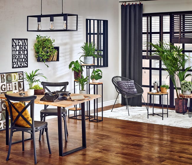 Lampa wisząca Eldrick czarna 3 x E27 Inspire