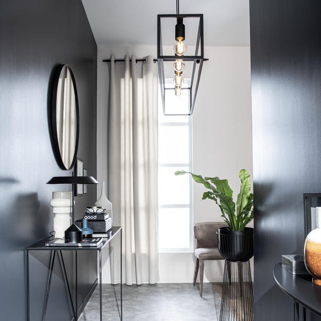 Lampa wisząca Eldrick czarna 5 x E27 Inspire