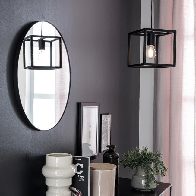 Lampa wisząca Eldrick czarna E27 Inspire