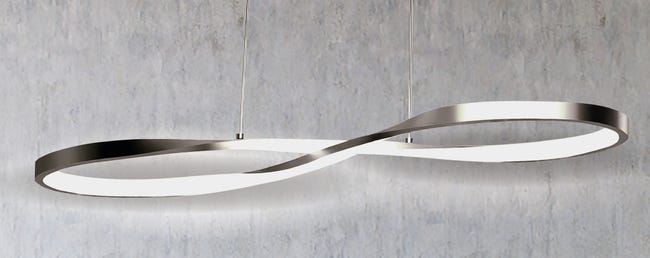 Lampa wisząca Esme srebrna 2640 lm LED Inspire
