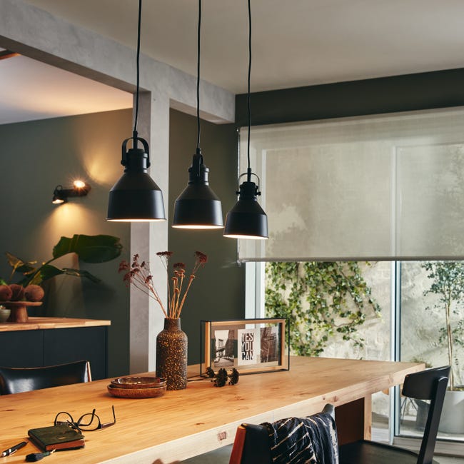 Lampa wisząca Ezio czarna 3 x E27 Inspire