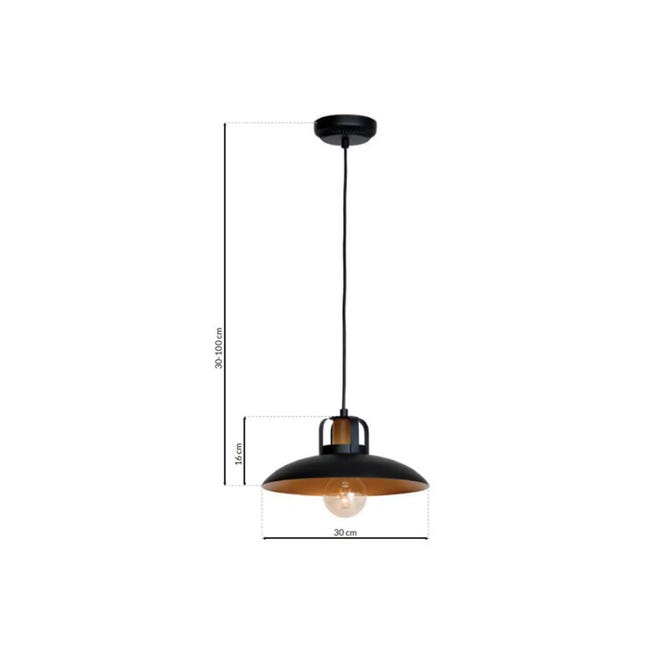 Lampa wisząca Felix czarny E27 Milagro