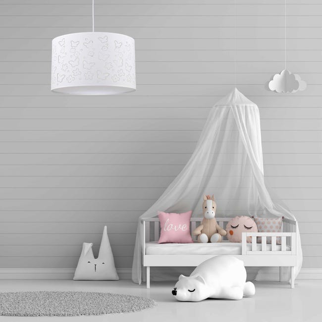 Lampa wisząca Flowers biała E27 Light Prestige