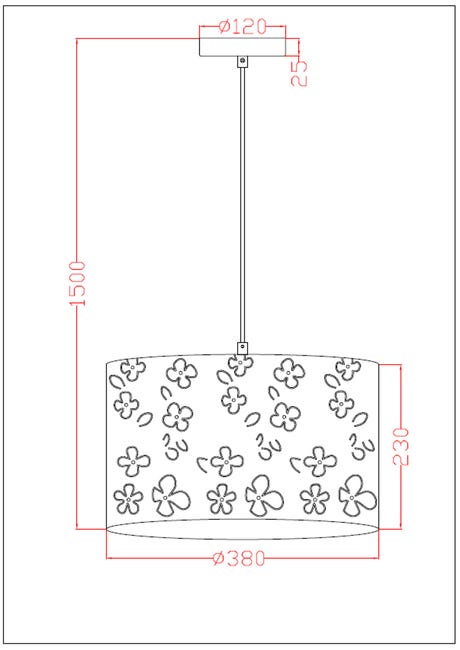 Lampa wisząca Flowers biała E27 Light Prestige