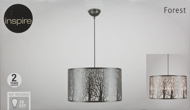 Lampa wisząca Forest czarna E27 Inspire