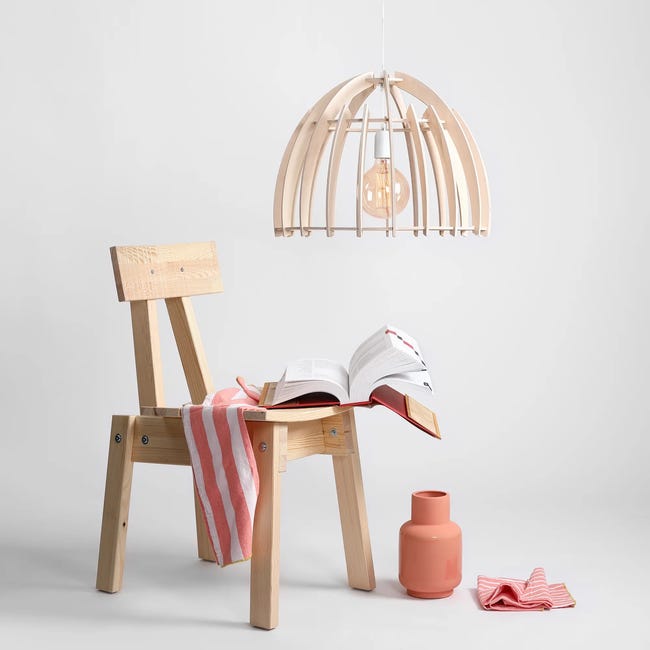 Lampa wisząca Forest drewniana E27 Aldex