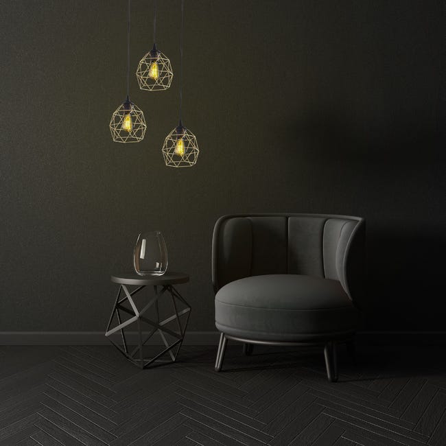 Lampa wisząca Galaxy złota 3 x E27 TK Lighting