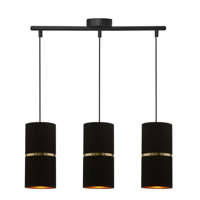 Lampa wisząca Gina czarna 3 x E27 Candellux
