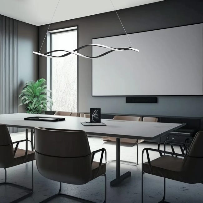 Lampa wisząca Grant czarna LED Milagro