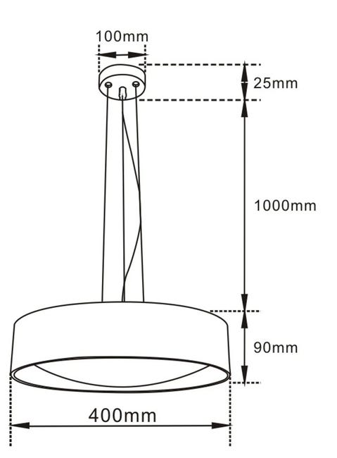 Lampa wisząca Hudson czarna 2520 lm LED