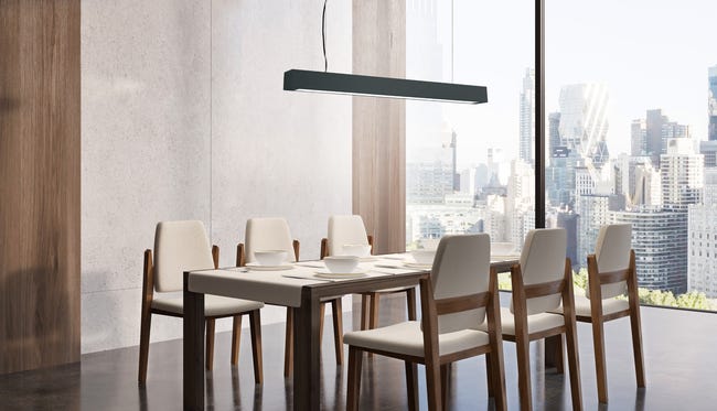 Lampa wisząca Ibros czarna 1920 lm LED