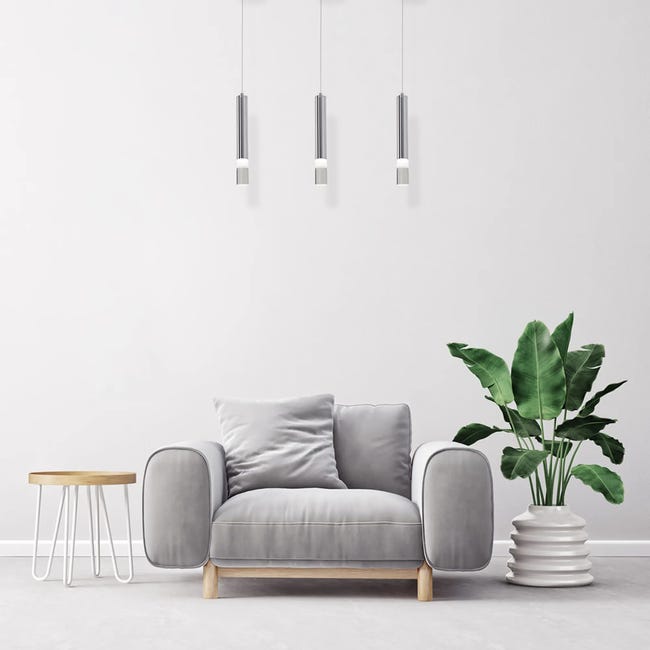 Lampa wisząca Ice chrom 3 x LED Eko-Light