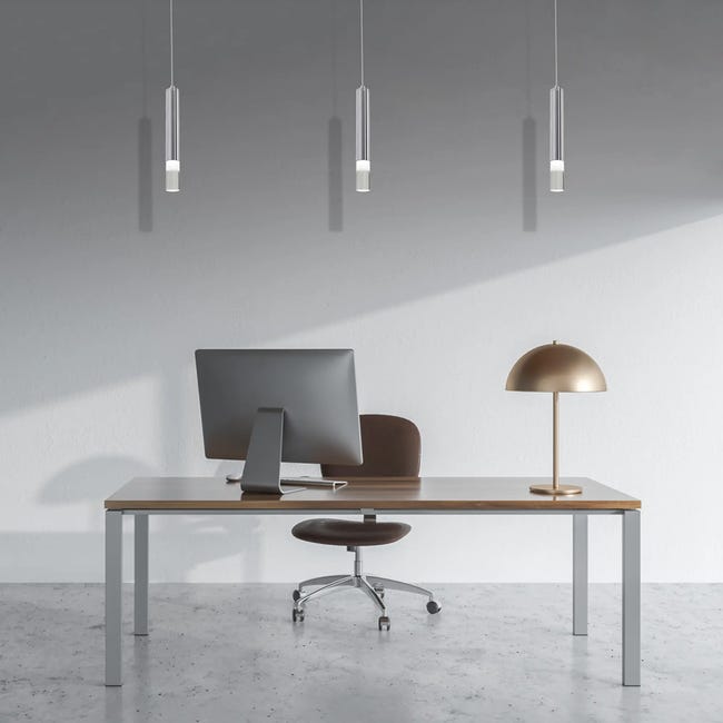Lampa wisząca Ice chrom LED Eko-Light