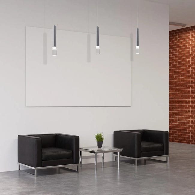 Lampa wisząca Ice chrom LED Eko-Light