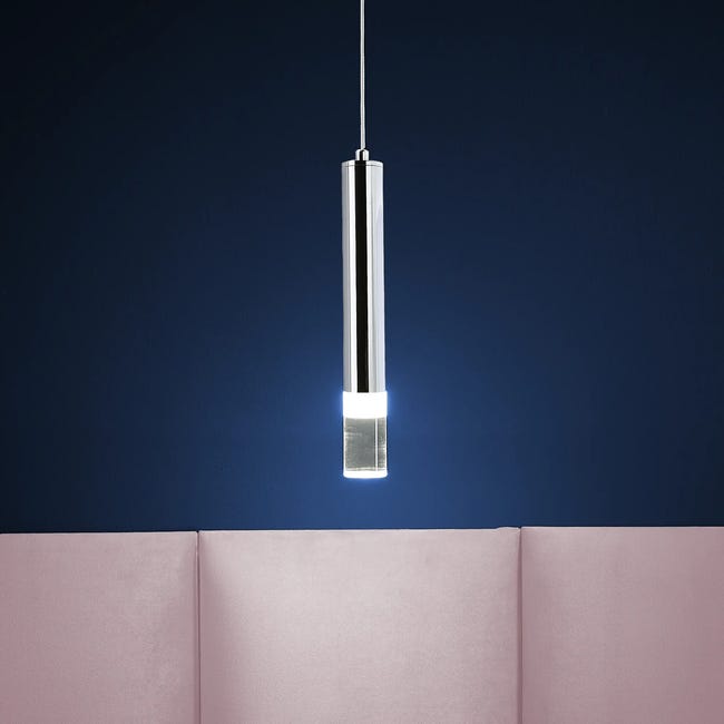 Lampa wisząca Ice chrom LED Eko-Light