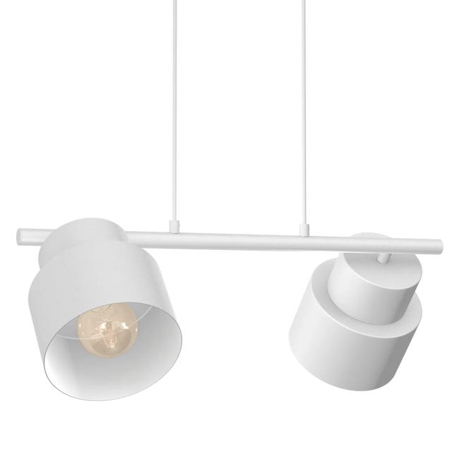 Lampa wisząca Kadm biała 2 x E27 Aldex