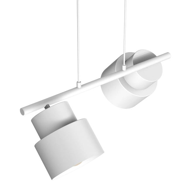 Lampa wisząca Kadm biała 2 x E27 Aldex