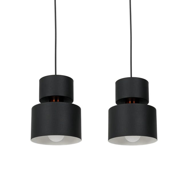 Lampa wisząca Kadm czarna 2 x E27 Aldex