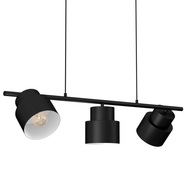 Lampa wisząca Kadm czarna 3 x E27 Aldex
