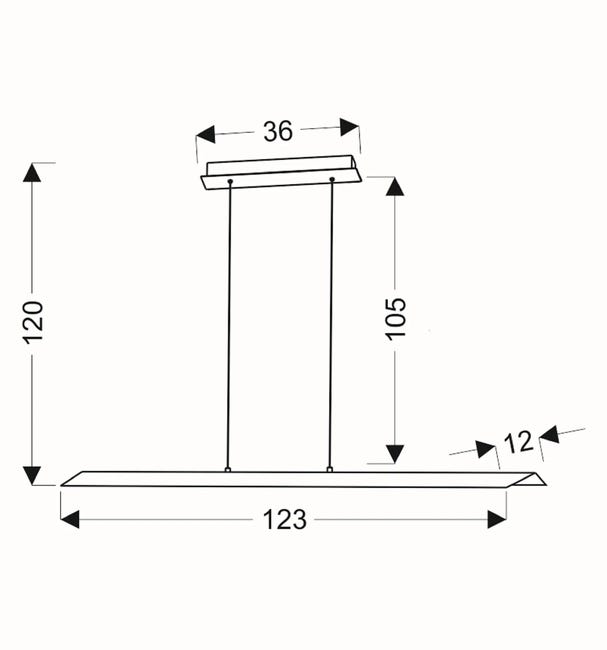 Lampa wisząca Kalamos czarna 1300 lm LED Candellux
