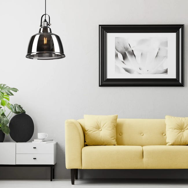 Lampa wisząca Lea srebrna E27 Lamkur