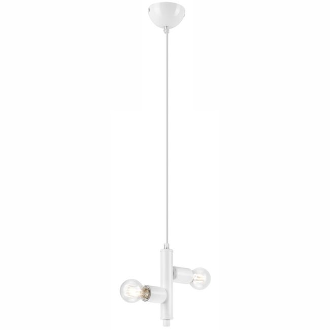 Lampa wisząca Lina biała 2 x E27 Lamkur