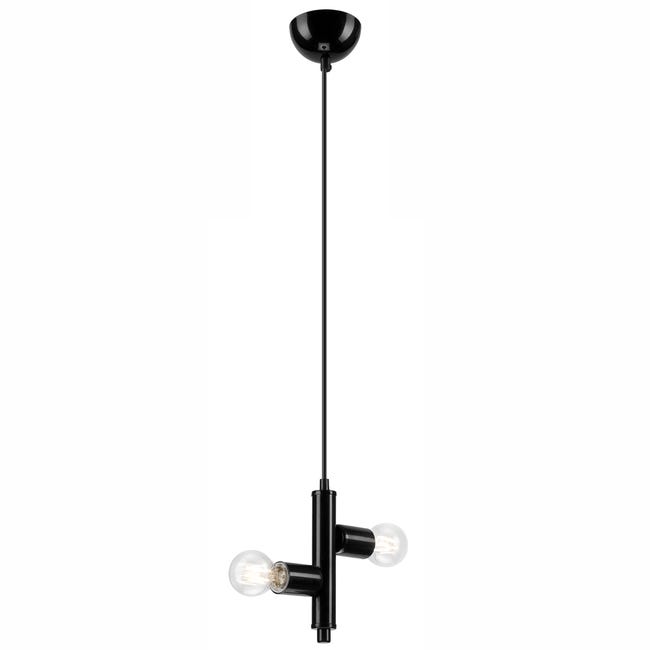 Lampa wisząca Lina czarna 2 x E27 Lamkur