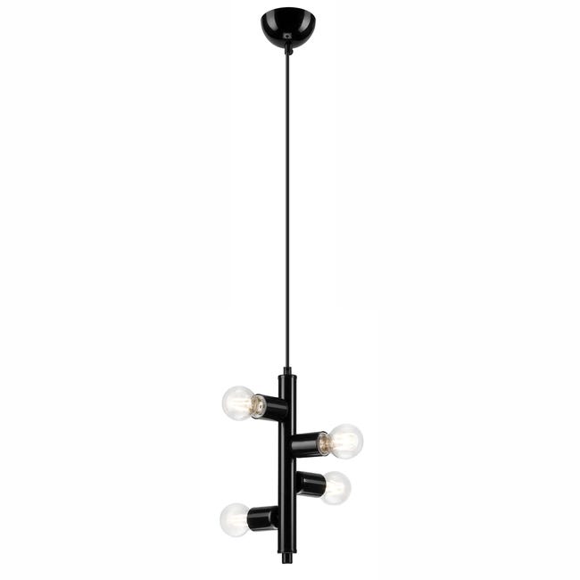 Lampa wisząca Lina czarna 4 x E27 Lamkur