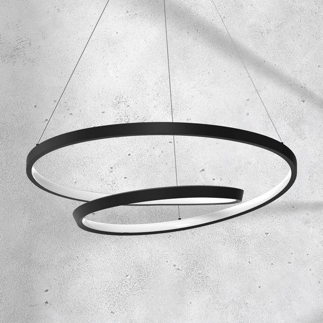 Lampa wisząca Lucero 2700 lm czarna LED Milagro
