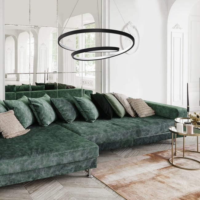 Lampa wisząca Lucero 2700 lm czarna LED Milagro
