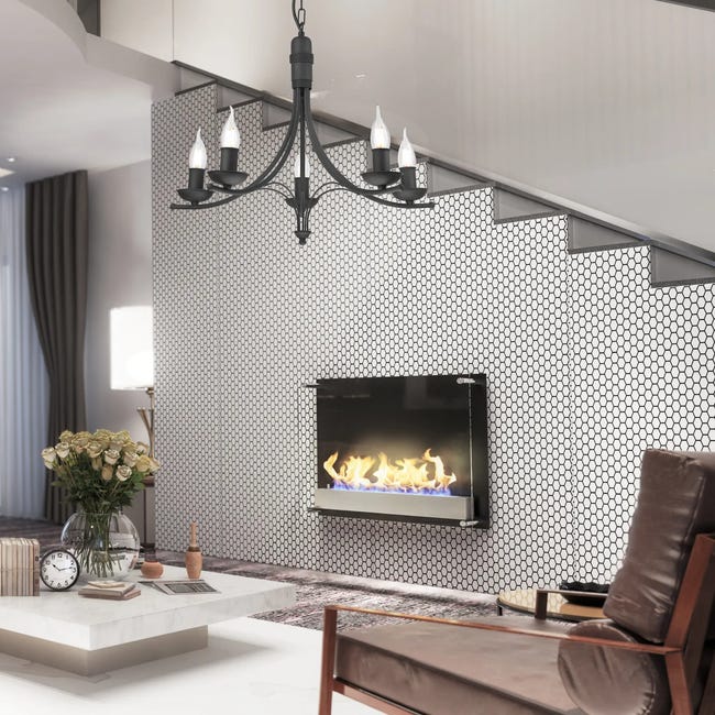 Lampa wisząca Lucy czarna 5 x E14 Lamkur