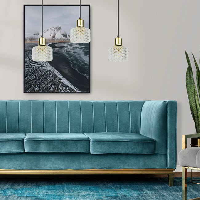 Lampa wisząca Lumi czarna 3 x G9 Milagro