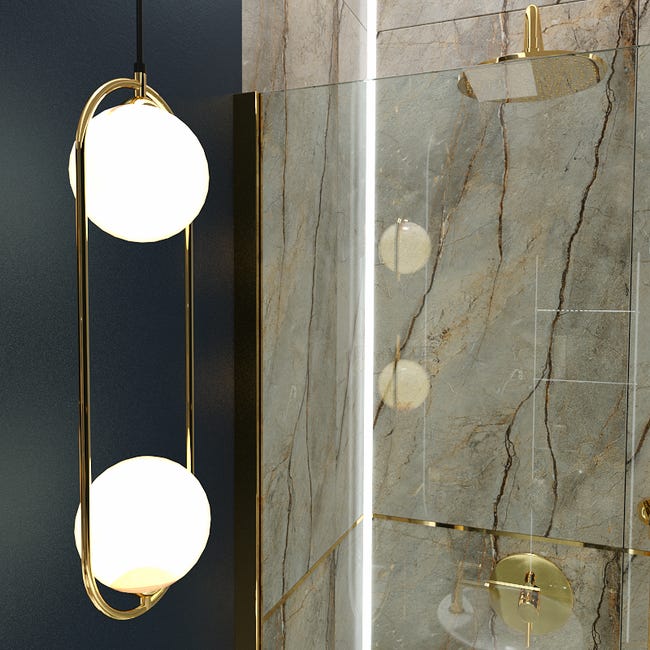 Lampa wisząca Lupus złota 2 x G9 Italux