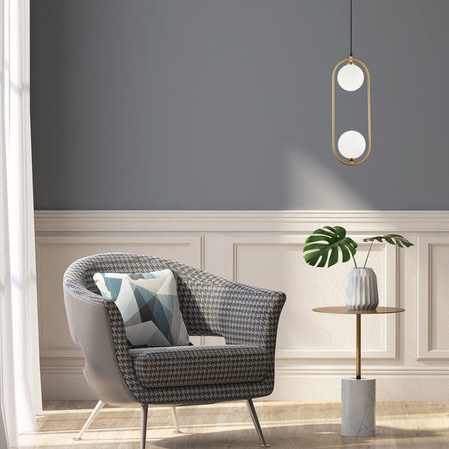 Lampa wisząca Lupus złota 2 x G9 Italux