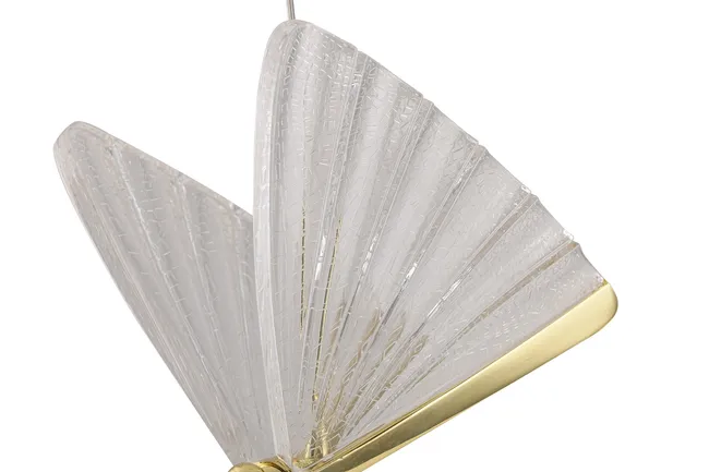 Lampa wisząca Mariposa złota kryształ LED Light Prestige