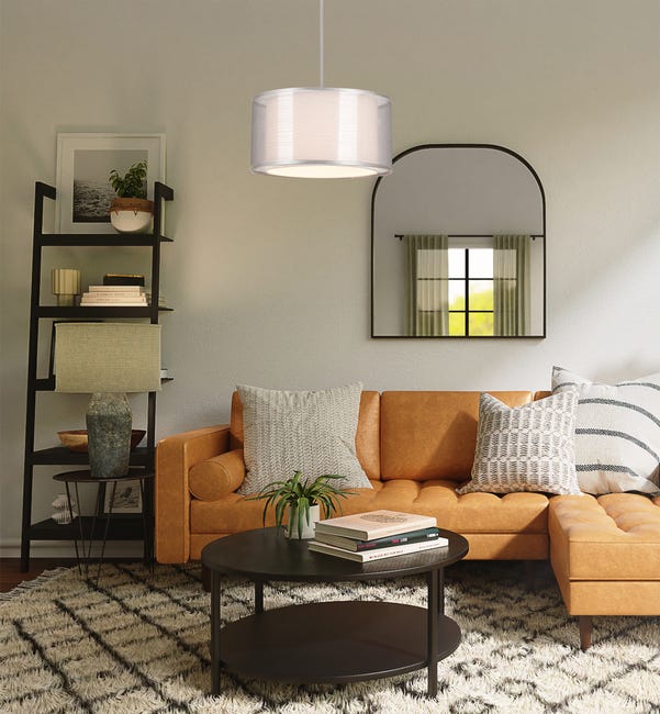 Lampa wisząca Martina szara E27