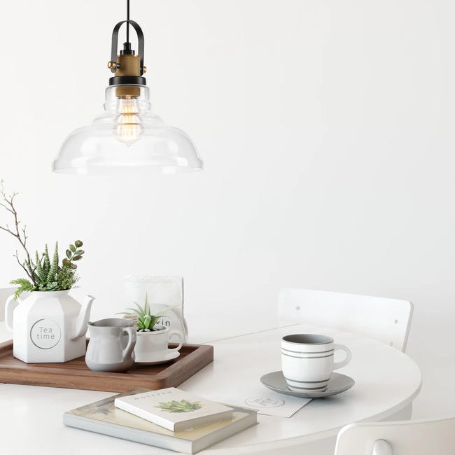 Lampa wisząca Matteo patyna E27 Lamkur