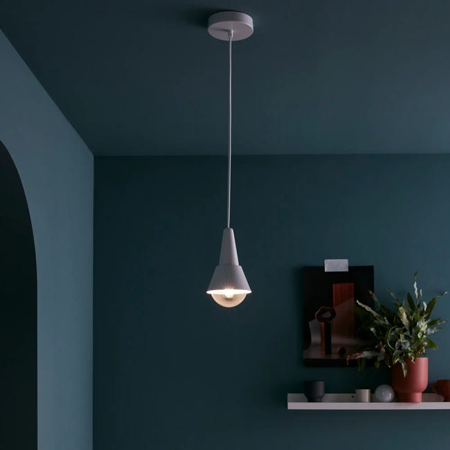 Lampa wisząca Mazugi biała E27 Inspire