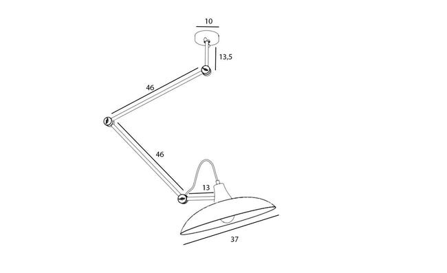 Lampa wisząca Melos czarna E27 Aldex