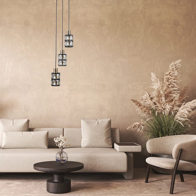 Lampa wisząca Menfi czarno-złota 3 x E27 Italux