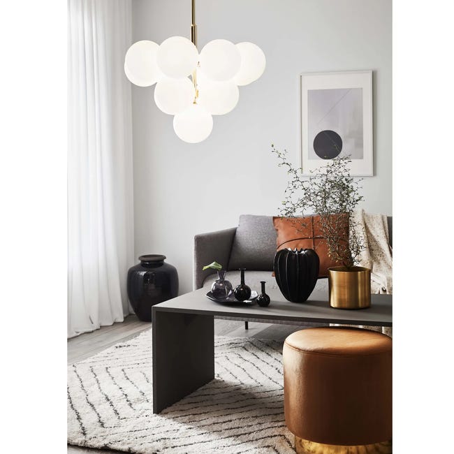 Lampa wisząca Merlot złoto-biała 13 x G9 Markslojd