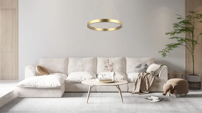 Lampa wisząca Midway 40W LED złoty Light prestige