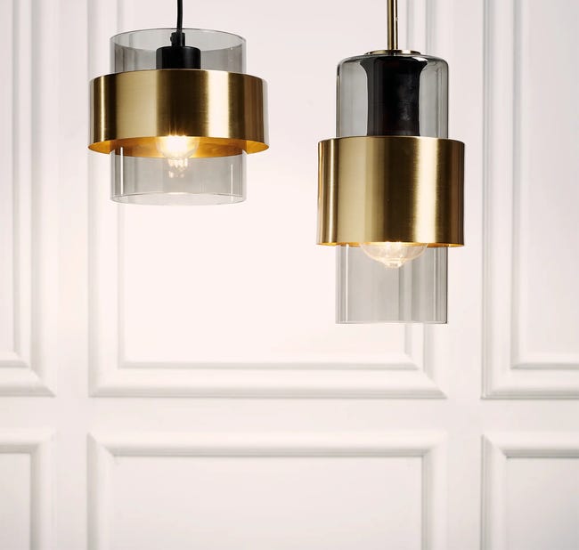 Lampa wisząca Miele złota E27 Light Prestige