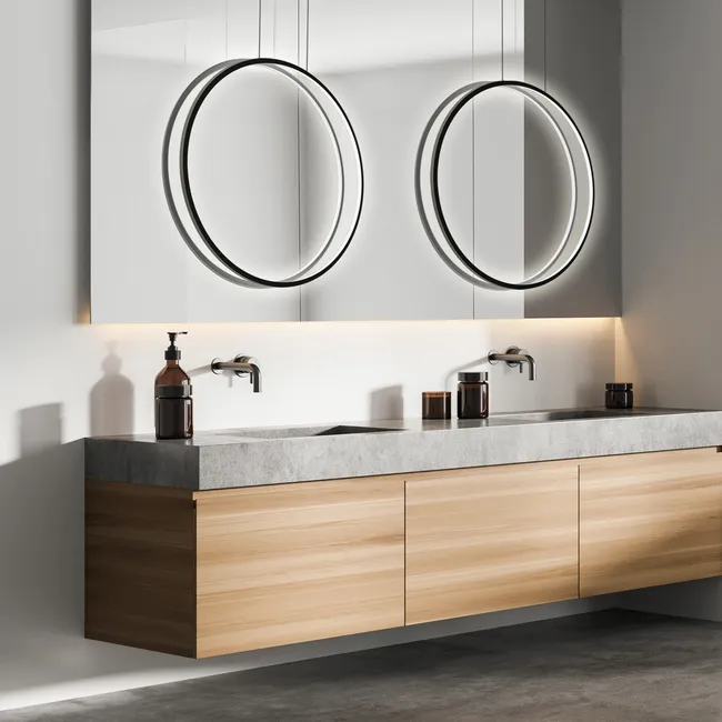Lampa wisząca Mirror czarna 90 cm 3000 lm LED Light Prestige