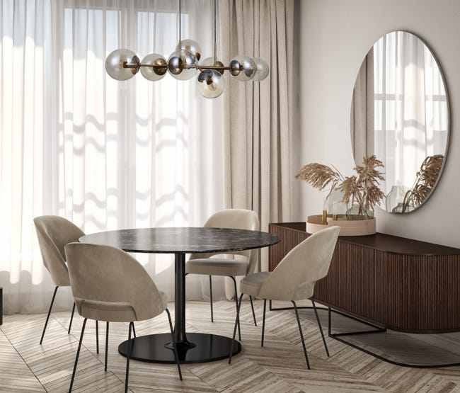 Lampa wisząca Molite złota 8 x E14 Italux
