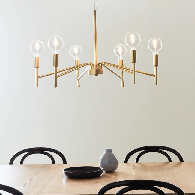 Lampa wisząca Monarch złota E14 Markslojd