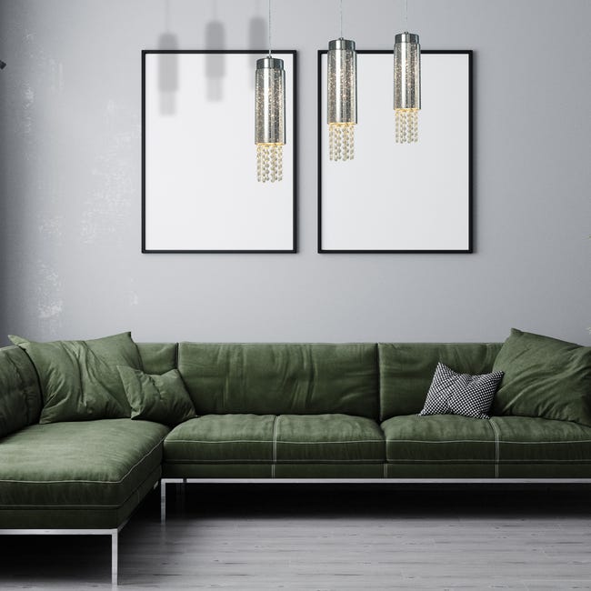 Lampa wisząca Moonlight chrom 3 x E14 Milagro