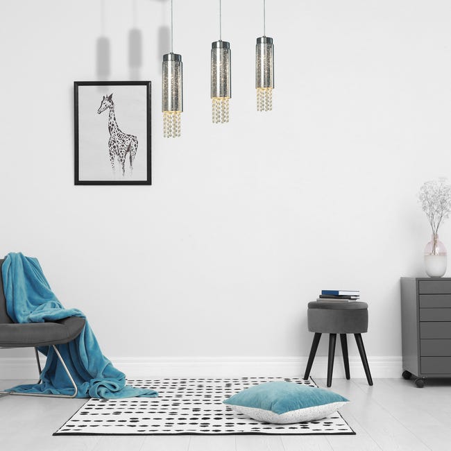 Lampa wisząca Moonlight chrom 3 x E14 Milagro