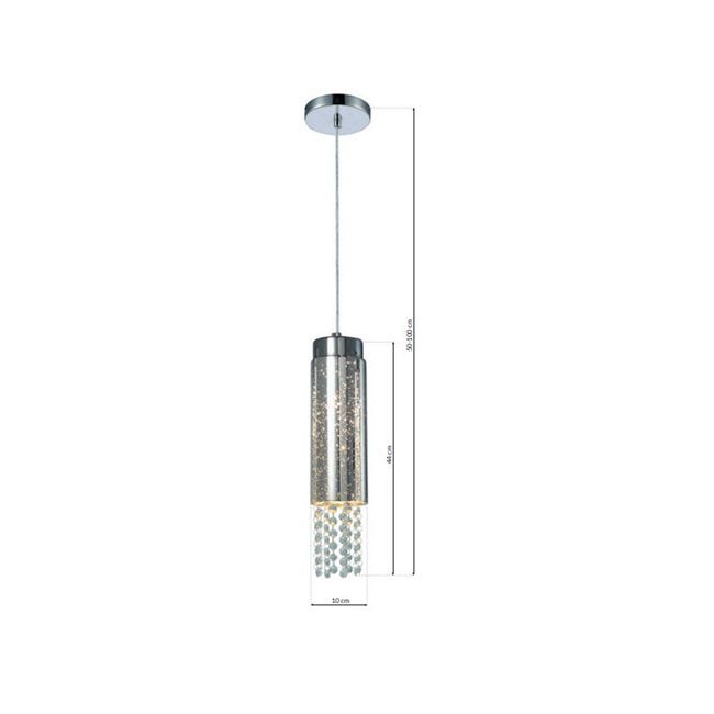 Lampa wisząca Moonlight chrom E14 Milagro